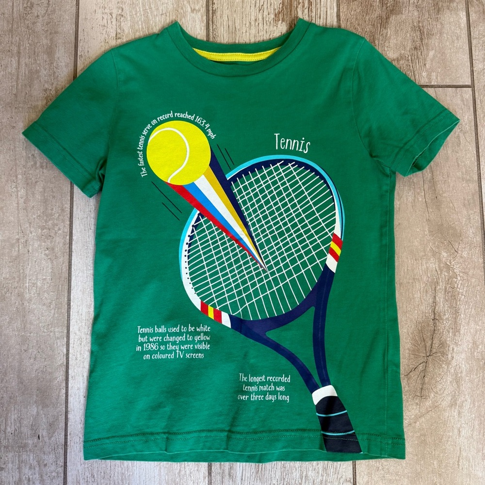 Biden Green Tennis Graphic Kids T-Shirt 5-6 years old